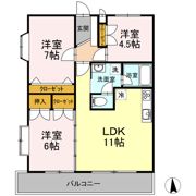 ラーバンハイツの間取り画像