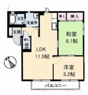 ハイツエメロード A棟の間取り画像