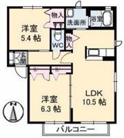 グランドメゾン片島 B棟の間取り画像