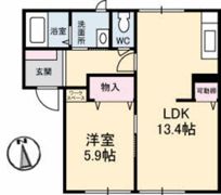 シュベール浜坂の間取り画像