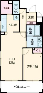 プレサンス新神戸の間取り画像