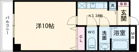 東雲パレスの間取り画像