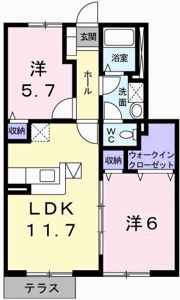 グランドゥールBの間取り画像