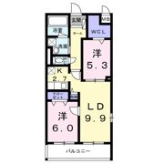 アジュール修学院の間取り画像