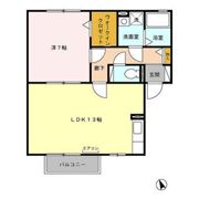 フォンテーヌ Aの間取り画像