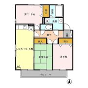アズール若楠 A棟の間取り画像