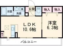 シャーメゾンⅡ原分ヒルズの間取り画像