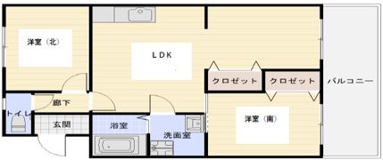 マンション堂本の間取り画像