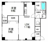 パレス相模原の間取り画像