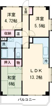 サンライズ熊谷の間取り画像
