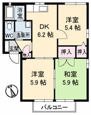 エスポワール E棟の間取り画像