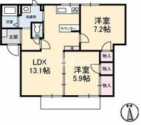 フレグランス恩田の間取り画像