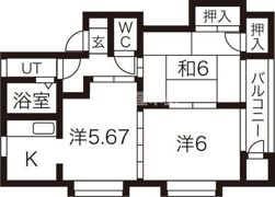 タウンハウスヨシダF5棟の間取り画像