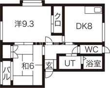フリーデン F棟の間取り画像