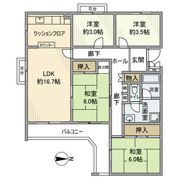 エステート上水本町6号棟の間取り画像