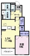 カルチェ・ド・モエ Sの間取り画像