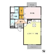 ウィルモア植松 B棟の間取り画像