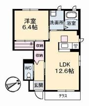 プロスペリーテ B棟の間取り画像