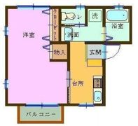 グランブルー北安東B棟の間取り画像
