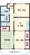 ヴァンヴェール ノールメゾンA棟の間取り画像