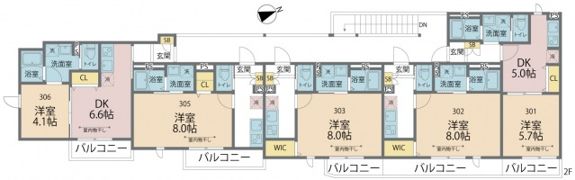 ホレス津田沼の間取り画像