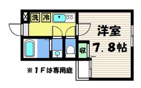 フラッティ堀川高辻の間取り画像