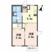 ハイツ駒下の間取り画像