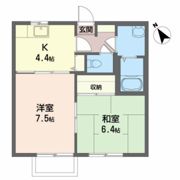 タウンコート下長Bの間取り画像