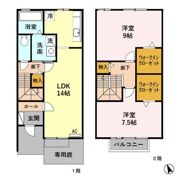 プレシャス Bの間取り画像