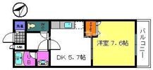 フジパレス貝塚半田Ⅱ番館の間取り画像
