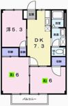 網干区坂上アパート3の間取り画像