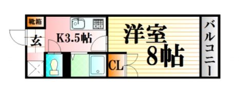 フラーリッシュ岡本の間取り画像