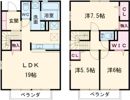 ヴィラ堂筋Cの間取り画像