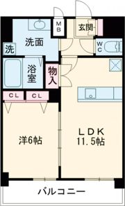 プレサンス新神戸駅前の間取り画像