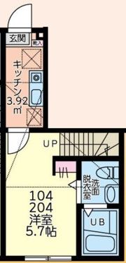 uniks二俣川（ユニクス）の間取り画像