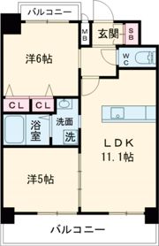 プレサンス新神戸駅前の間取り画像