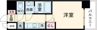 プレサンス新神戸駅前の間取り画像
