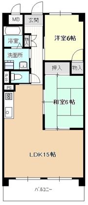 ドミール栄の間取り画像