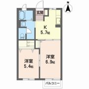 レジデンス七ツ沢 Cの間取り画像