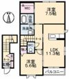 シャーメゾン モモ A棟の間取り画像