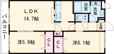 Major大津北の間取り画像