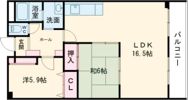 フローエンス吉田Ⅱの間取り画像