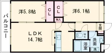 Major大津北の間取り画像