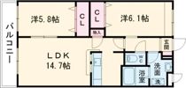 Major大津北の間取り画像
