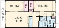 Major大津北の間取り画像