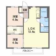フォーレス西田Bの間取り画像