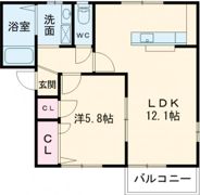 ディアスサンライト Bの間取り画像