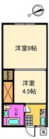 朋栄ハイツの間取り画像