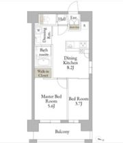 LiveCasa日暮里EASTの間取り画像