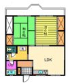 朋栄ハイツ2号館の間取り画像